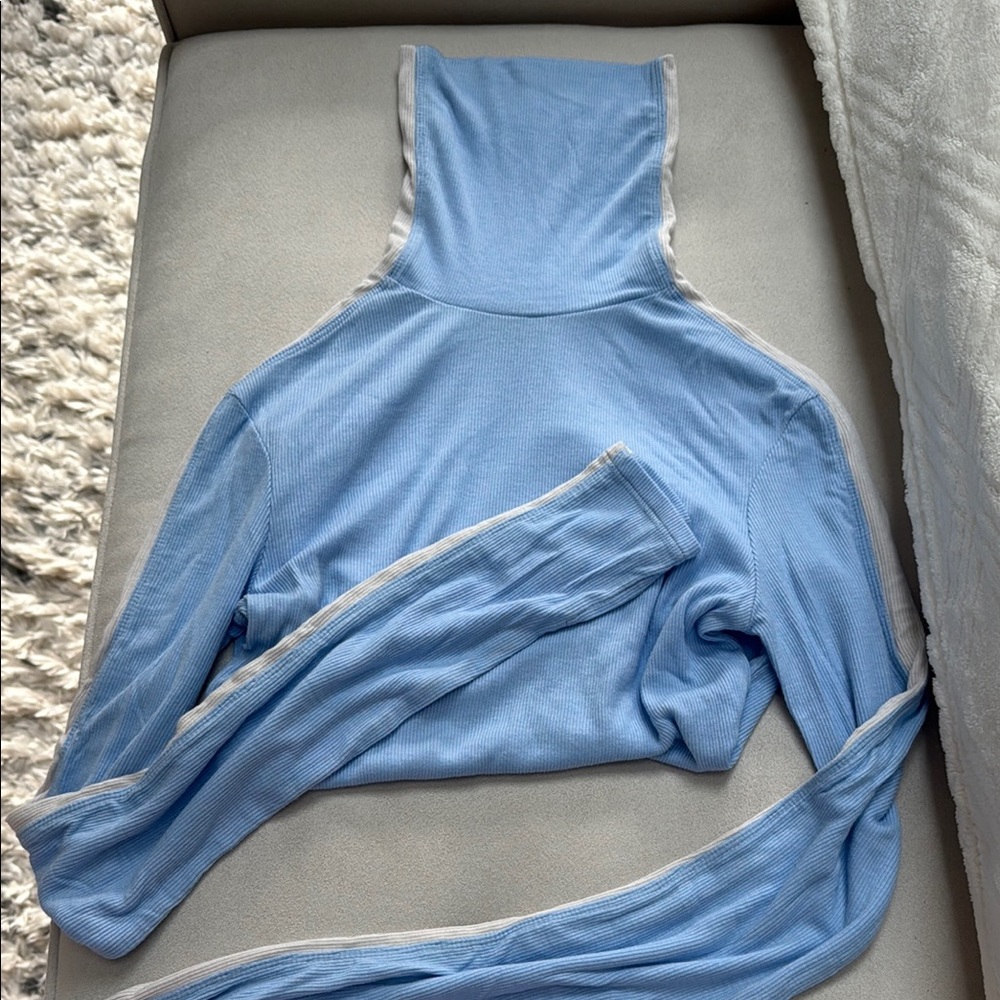 Light Blue Long Sleeve Top